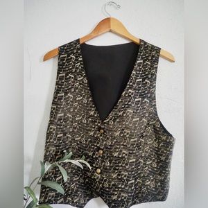 Black & Gold Music Vest